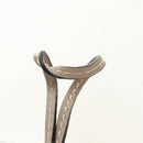 LOEWE Bag Charm Leather Gray Gold Auth 187590M-14