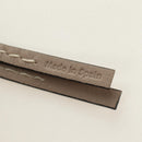 LOEWE Bag Charm Leather Gray Gold Auth 187590M-9