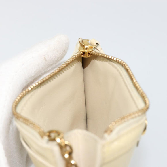 LOUIS VUITTON Vernis Pochette Cles NM Muntportemonnee Broncorail M91463 Auth 187592A