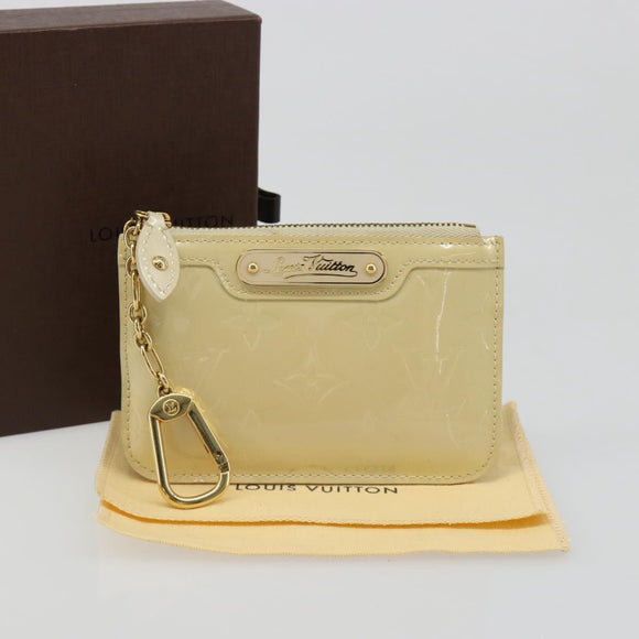 LOUIS VUITTON Vernis Pochette Cles NM Muntportemonnee Broncorail M91463 Auth 187592A