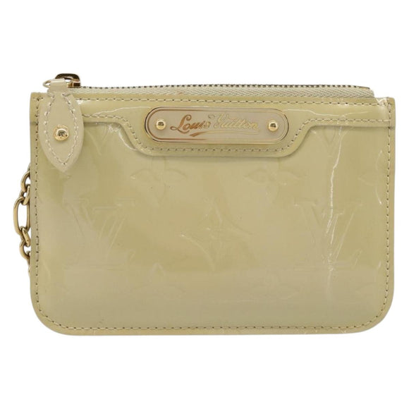 LOUIS VUITTON Vernis Pochette Cles NM Muntportemonnee Broncorail M91463 Auth 187592A