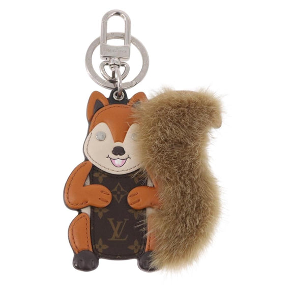 LOUIS VUITTON Monogram Porte Cles Squirrel Bag Charm M00345 LV Auth 187593A