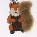LOUIS VUITTON Monogram Porte Cles Squirrel Bag Charm M00345 LV Auth 187593A-3