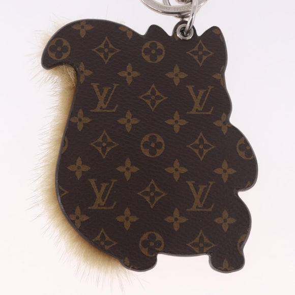 LOUIS VUITTON Monogram Porte Cles Squirrel Bag Charm M00345 LV Auth 187593A
