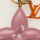 LOUIS VUITTON Vernis Key Holder LV Pop Flower Bag Charm Pink M01963 Auth 187596V-4