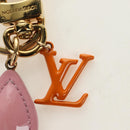 LOUIS VUITTON Vernis Key Holder LV Pop Flower Bag Charm Pink M01963 Auth 187596V-6