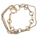 LOUIS VUITTON Brassles Chêne Vegas Bracelet metal Gold Tone M65362 Auth 187597-1