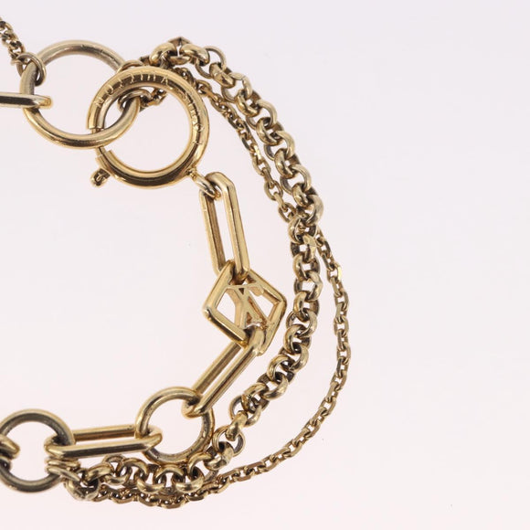 LOUIS VUITTON Brassles Chêne Vegas Bracelet metal Gold Tone M65362 Auth 187597