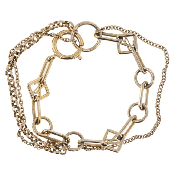LOUIS VUITTON Brassles Chêne Vegas Bracelet metal Gold Tone M65362 Auth 187597