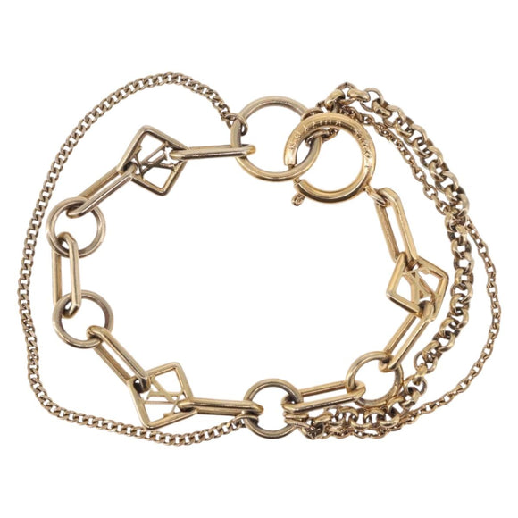 LOUIS VUITTON Brassles Chêne Vegas Bracelet metal Gold Tone M65362 Auth 187597
