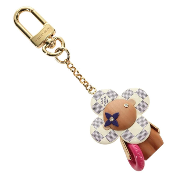 LOUIS VUITTON Damier Azur Vivienne By The Pool Charm M01168 LV Auth 187598SAM