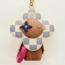 LOUIS VUITTON Damier Azur Vivienne By The Pool Charm M01168 LV Auth 187598SAM-2
