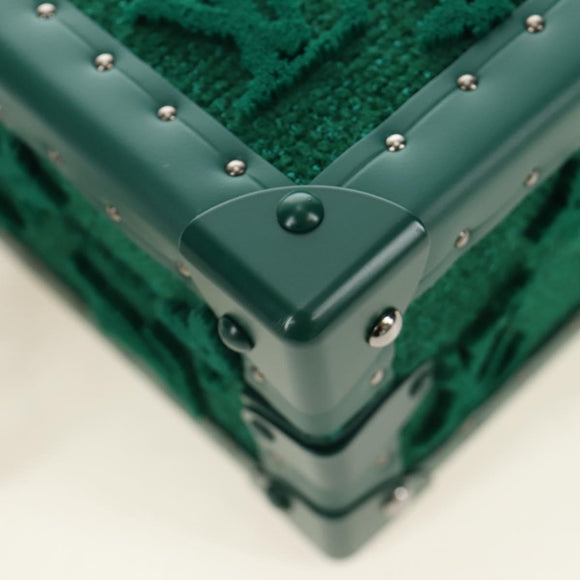 LOUIS VUITTON Monogram Tuftage Clutch Box Shoulder Bag Green LV Auth 187599SM