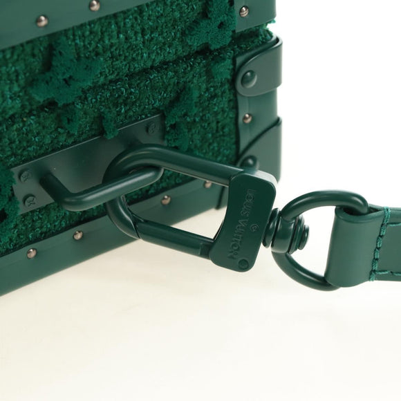 LOUIS VUITTON Monogram Tuftage Clutch Box Shoulder Bag Green LV Auth 187599SM