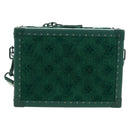 LOUIS VUITTON Monogram Tuftage Clutch Box Shoulder Bag Green LV Auth 187599SM-2