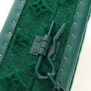 LOUIS VUITTON Monogram Tuftage Clutch Box Shoulder Bag Green LV Auth 187599SM-20