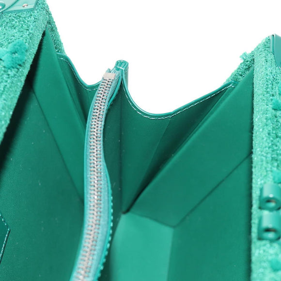 LOUIS VUITTON Monogram Tuftage Clutch Box Shoulder Bag Green LV Auth 187599SM