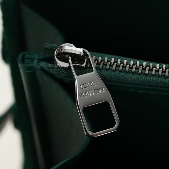 LOUIS VUITTON Monogram Tuftage Clutch Box Shoulder Bag Green LV Auth 187599SM
