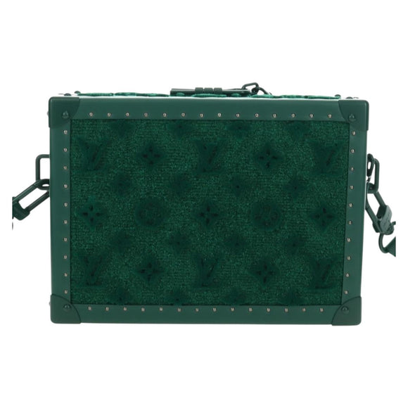 LOUIS VUITTON Monogram Tuftage Clutch Box Shoulder Bag Green LV Auth 187599SM