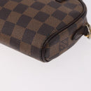 LOUIS VUITTON Damier Ebene Pochette Ipanema Shoulder Bag N51296 LV Auth 187600-16