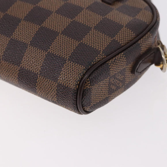 LOUIS VUITTON Damier Ebene Pochette Ipanema Shoulder Bag N51296 LV Auth 187600