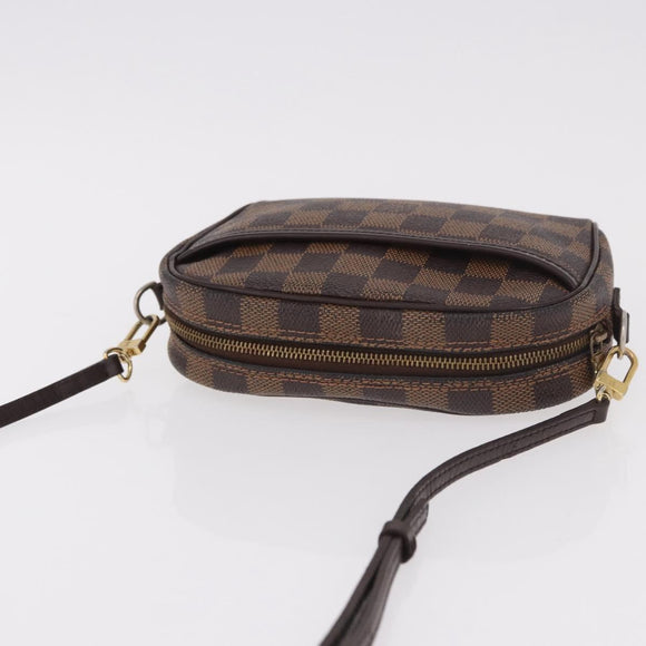 LOUIS VUITTON Damier Ebene Pochette Ipanema Shoulder Bag N51296 LV Auth 187600