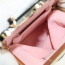 CHANEL Chain Matelasse Shoulder Bag Lamb Skin Black Gold CC Auth 187603SAM-18