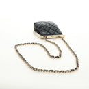 CHANEL Chain Matelasse Shoulder Bag Lamb Skin Black Gold CC Auth 187603SAM-7