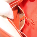 FENDI Mamma Baguette Shoulder Bag Canvas Sequins Orange Silver Auth 187605SM-27