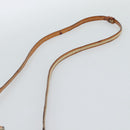 Christian Dior Trotter Canvas Chain Romantic Bag PVC Beige Silver Auth 187607V-8