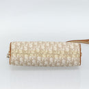 Christian Dior Trotter Canvas Chain Romantic Bag PVC Beige Silver Auth 187607V-5