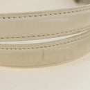 Christian Dior Trotter Canvas Romantic Bag PVC White Silver Auth 187610V-11