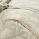 Christian Dior Trotter Canvas Romantic Bag PVC White Silver Auth 187610V-15
