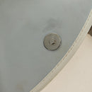 Christian Dior Trotter Canvas Romantic Bag PVC White Silver Auth 187610V-21