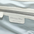 Christian Dior Trotter Canvas Romantic Bag PVC White Silver Auth 187610V-22