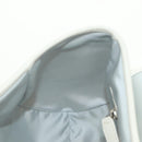 Christian Dior Trotter Canvas Romantic Bag PVC White Silver Auth 187610V-24