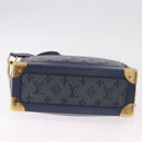 LOUIS VUITTON Monogram Denim Soft Trunk Bag Blue M44723 LV Auth 187612SAM-5