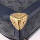LOUIS VUITTON Monogram Denim Soft Trunk Bag Blue M44723 LV Auth 187612SAM-9