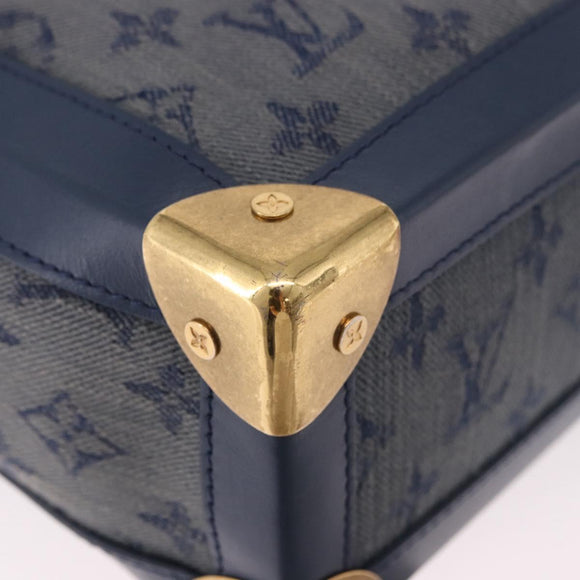 LOUIS VUITTON Monogram Denim Soft Trunk Bag Blue M44723 LV Auth 187612SAM