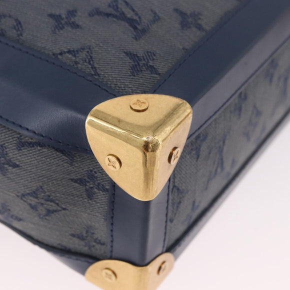 LOUIS VUITTON Monogram Denim Soft Trunk Bag Blue M44723 LV Auth 187612SAM