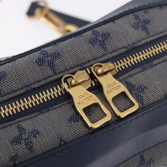 LOUIS VUITTON Monogram Denim Soft Trunk Bag Blue M44723 LV Auth 187612SAM