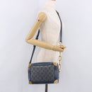 LOUIS VUITTON Monogram Denim Soft Trunk Bag Blue M44723 LV Auth 187612SAM-26