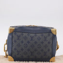 LOUIS VUITTON Monogram Denim Soft Trunk Bag Blue M44723 LV Auth 187612SAM-12