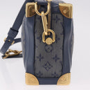 LOUIS VUITTON Monogram Denim Soft Trunk Bag Blue M44723 LV Auth 187612SAM-3