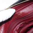 CHANEL Matelasse Chain Tote Bag Lamb Skin Black Gold CC Auth 187613-11