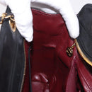 CHANEL Matelasse Chain Tote Bag Lamb Skin Black Gold CC Auth 187613-20