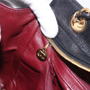 CHANEL Matelasse Chain Tote Bag Lamb Skin Black Gold CC Auth 187613-21