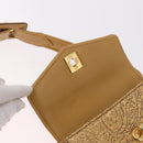 CHANEL Waist bag Satin Gold CC Auth 187614SAM-16