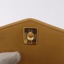 CHANEL Waist bag Satin Gold CC Auth 187614SAM-18