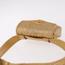 CHANEL Waist bag Satin Gold CC Auth 187614SAM-6